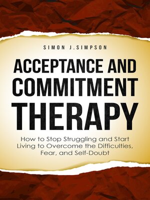 cover image of ACCEPTANCE  AND  COMMITMENT THERAPY
